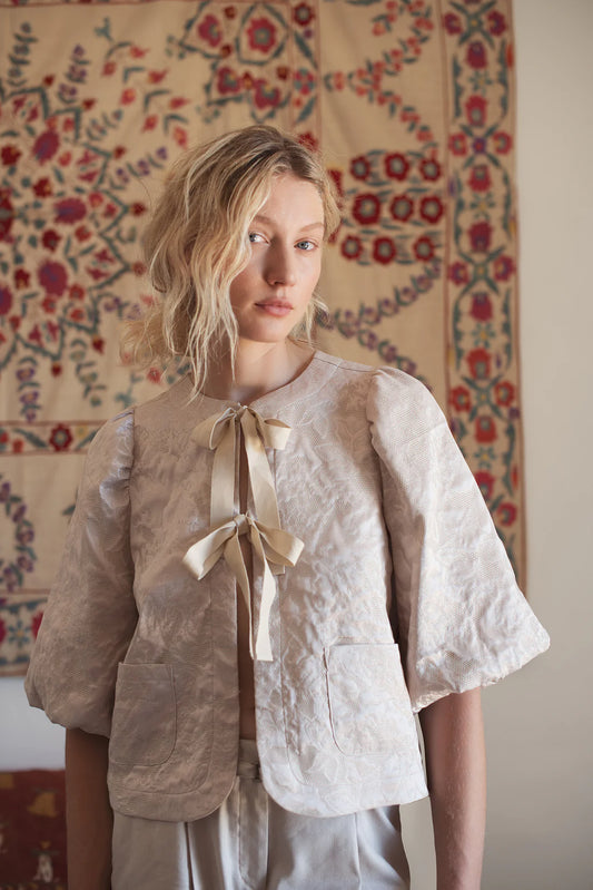 Blouse Jacket W/ Bow Fastening