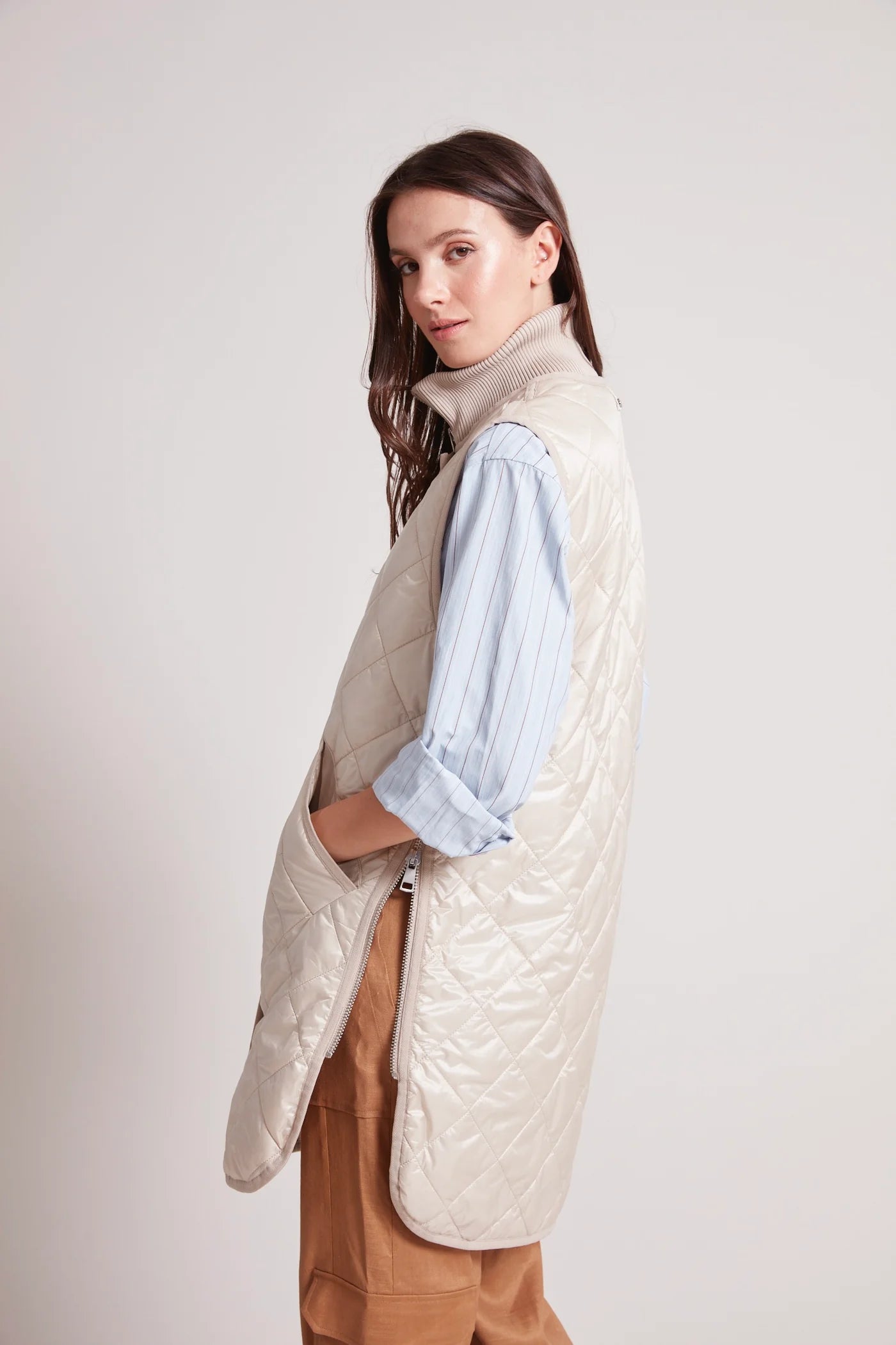 Destiny Sleeveless Quilted Vest