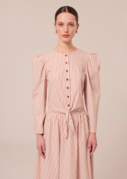 Cleo Striped Poplin Shirt by Tara Jarmon