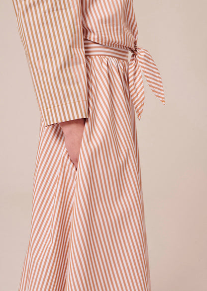 Jelato Striped Poplin Skirt by Tara Jarmon