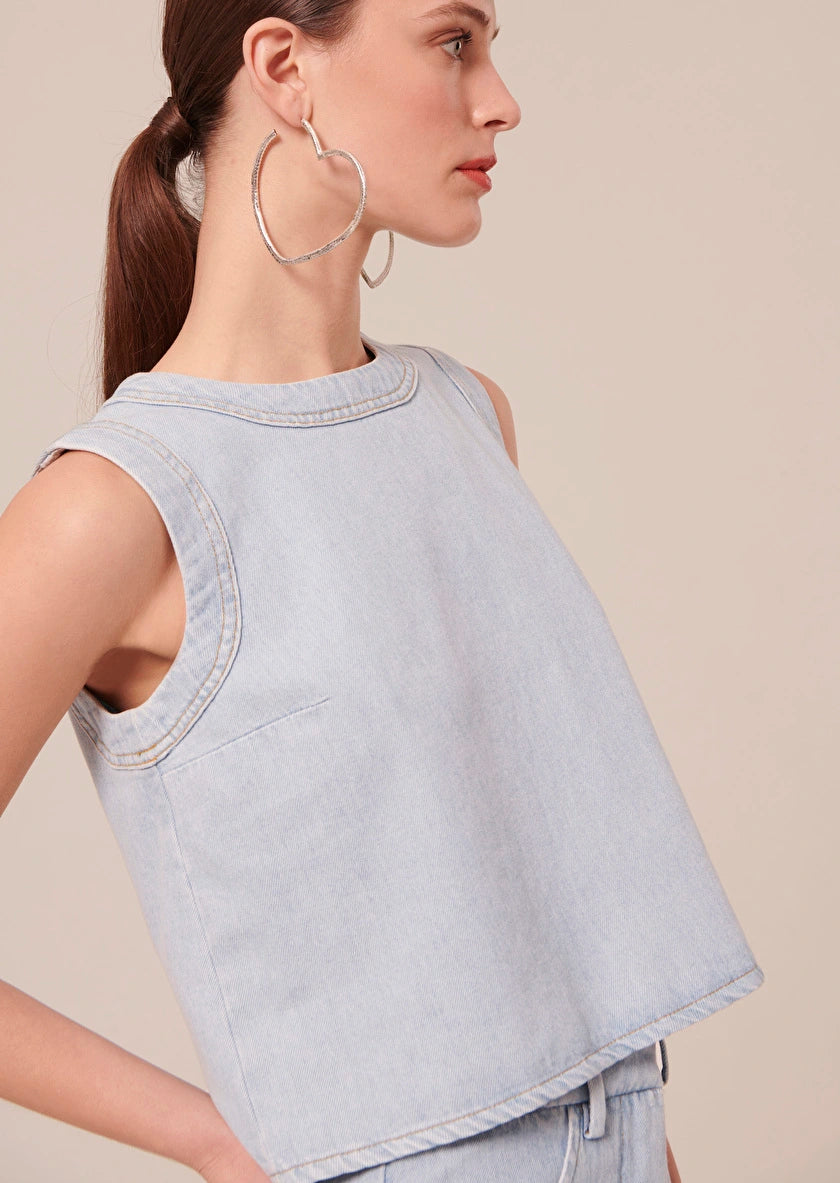 Tokono Denim Top by Tara Jarmon