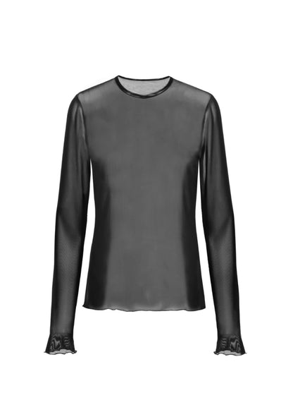 Long Sleeve T-Shirt in Tulle