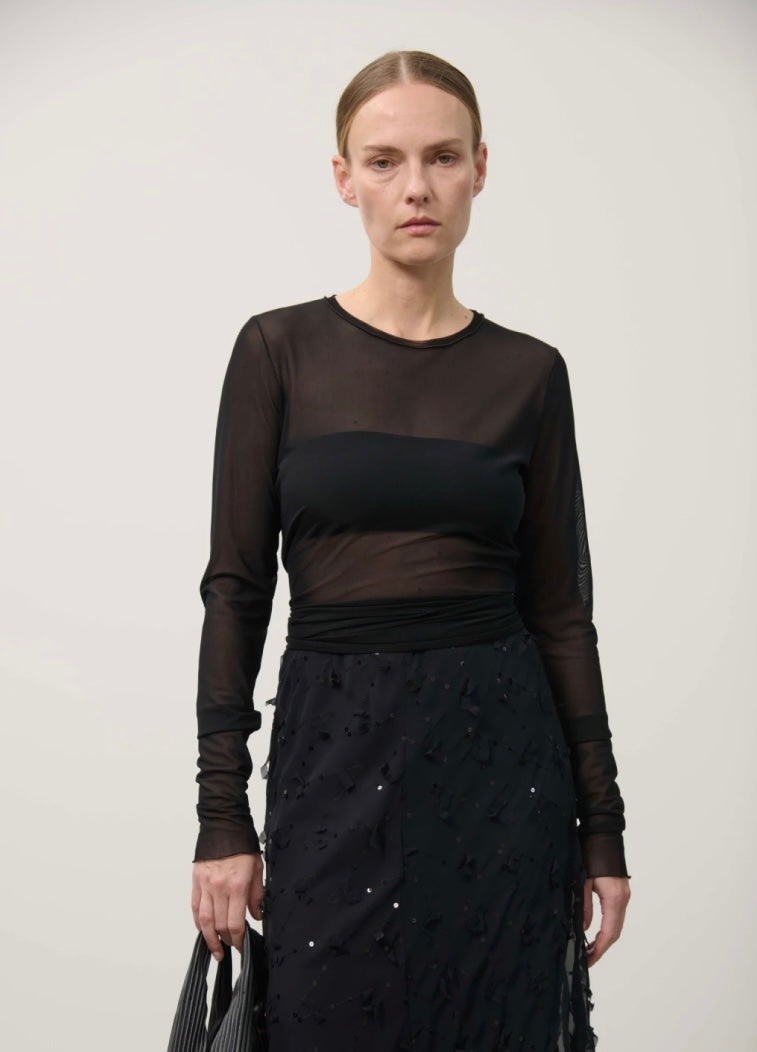 Long Sleeve T-Shirt in Tulle