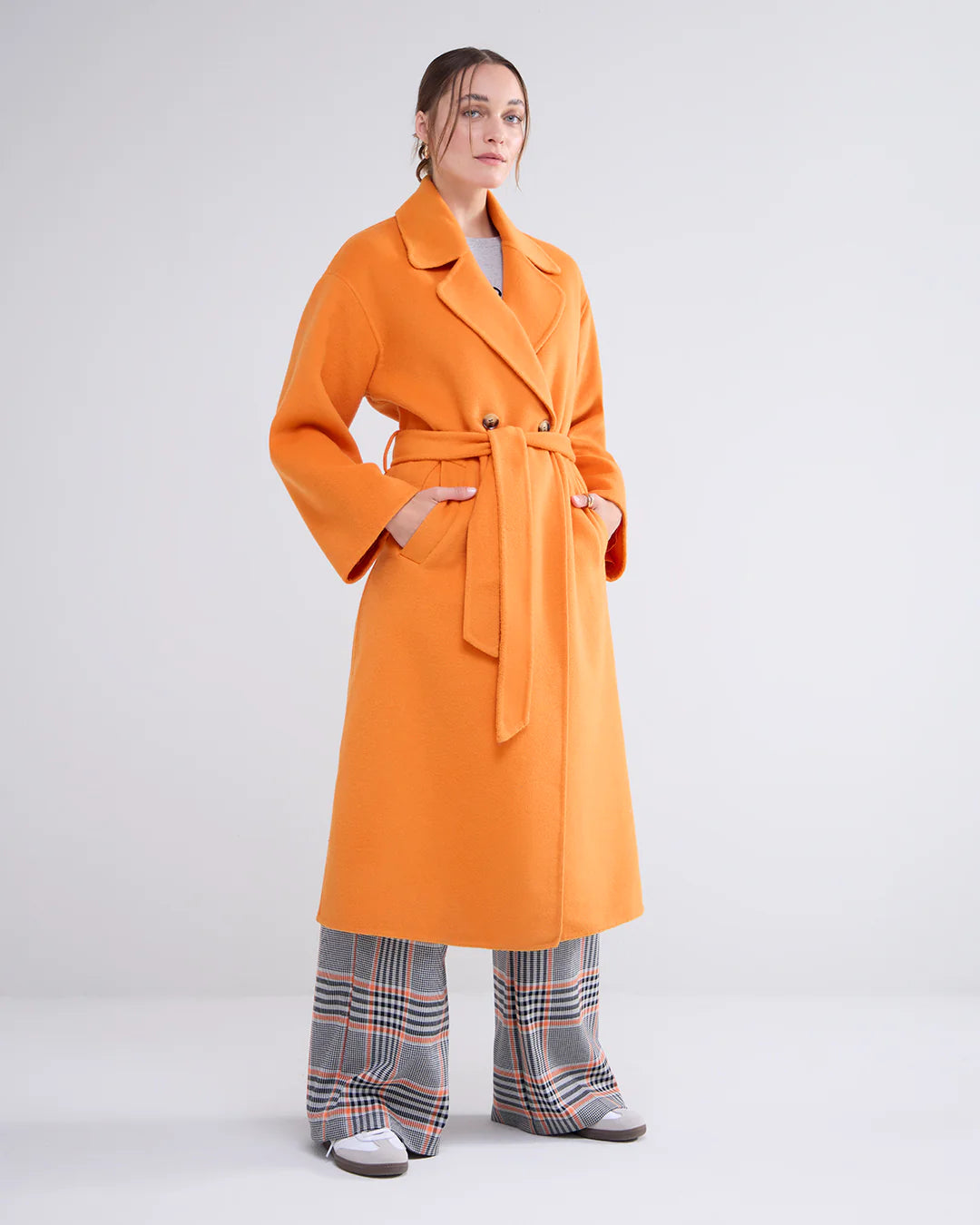 Classic Long Wool Coat by Summum