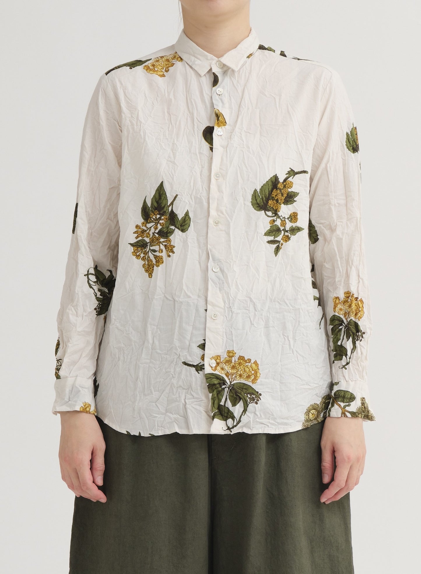 Summer Botanical Print Blouse