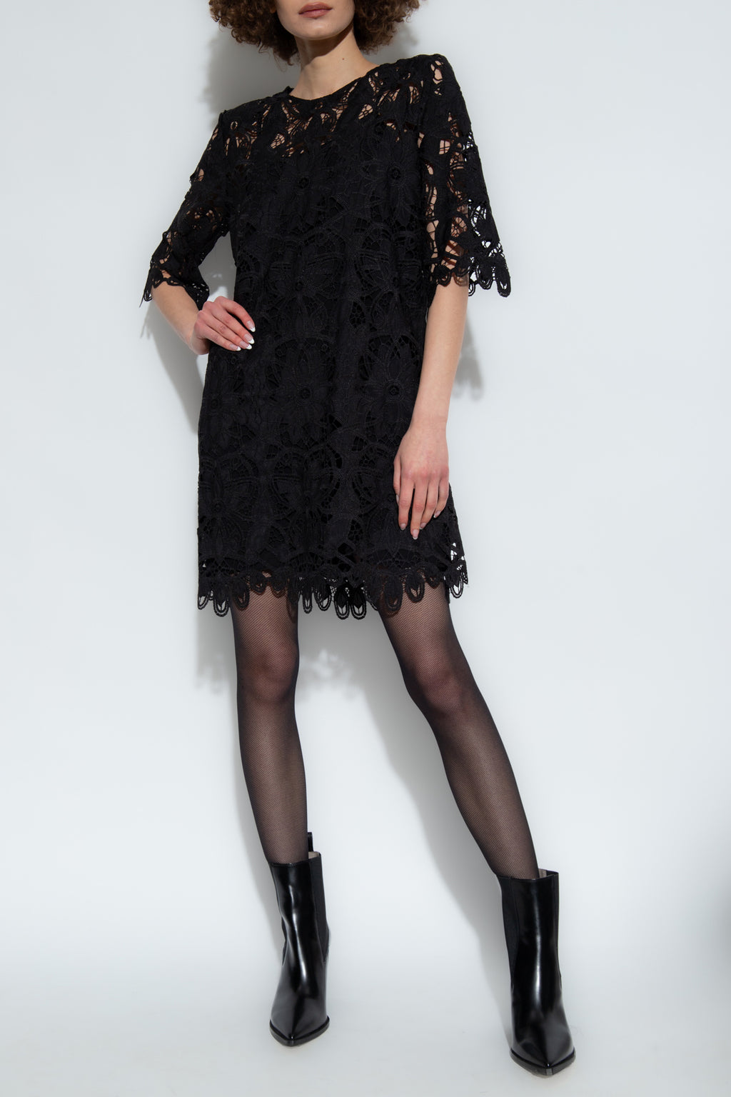 Black ‘Lisole’ Lace Dress by Munthe