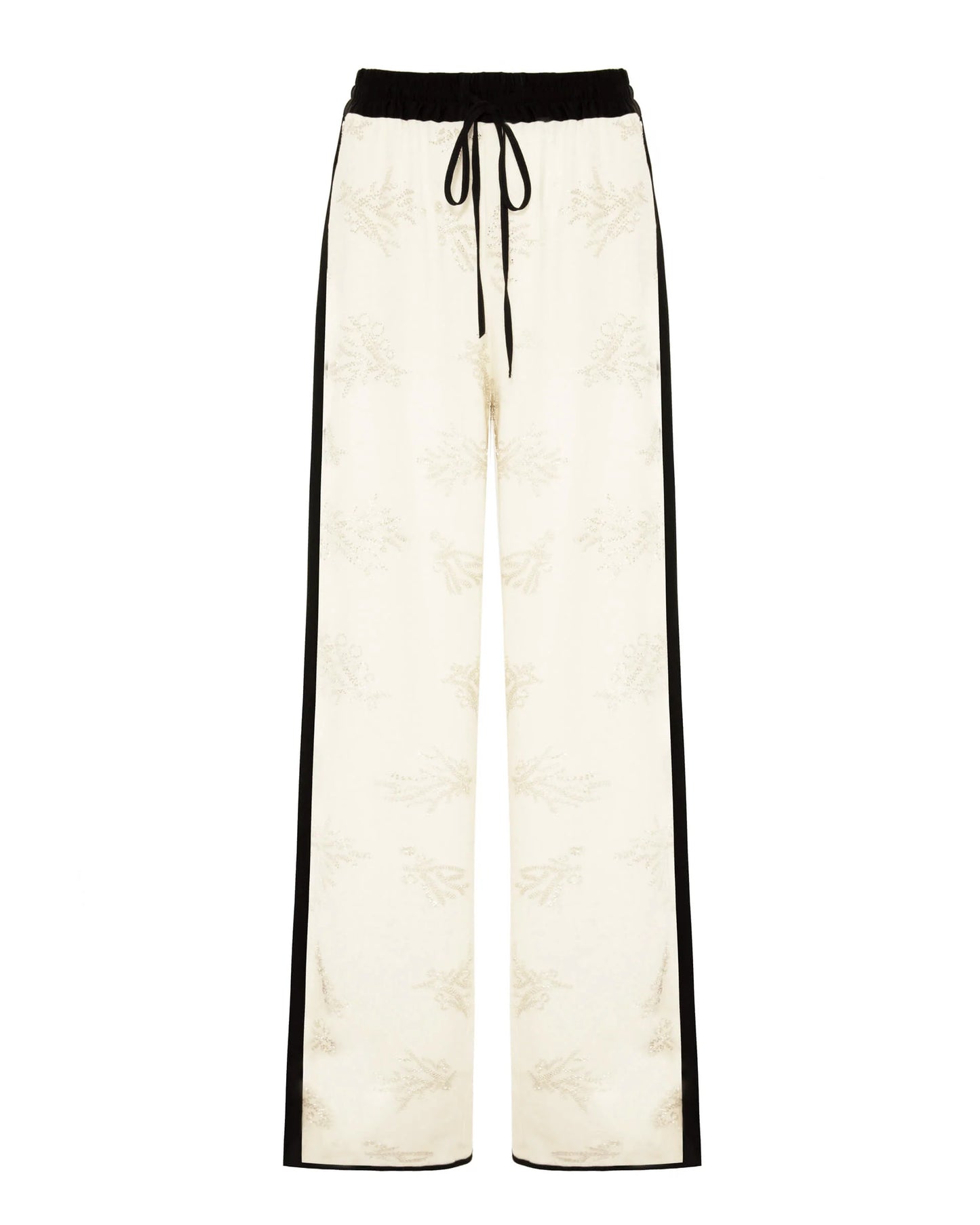 Embroidered Linen Trousers