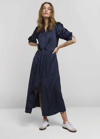 Silky Touch Button-Down Dress by Summum