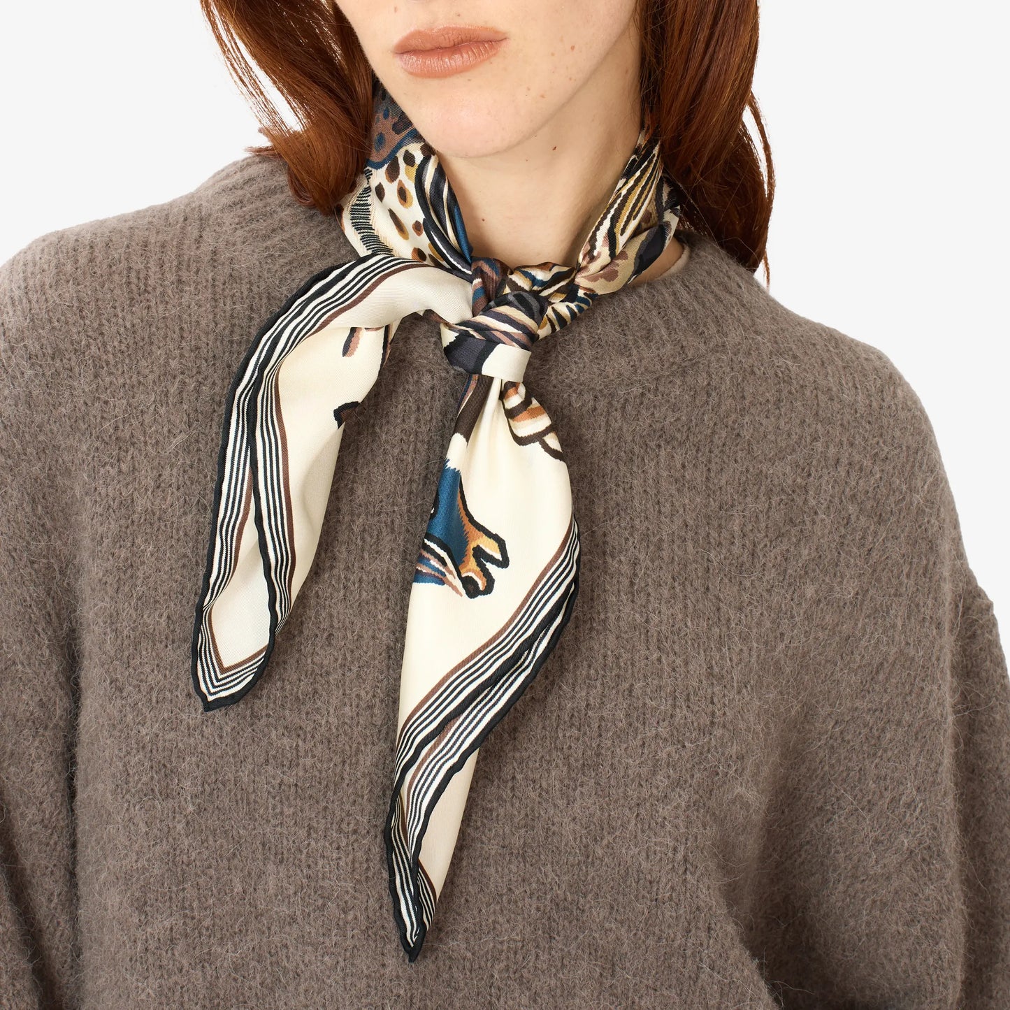 Silk Western Square Scarf