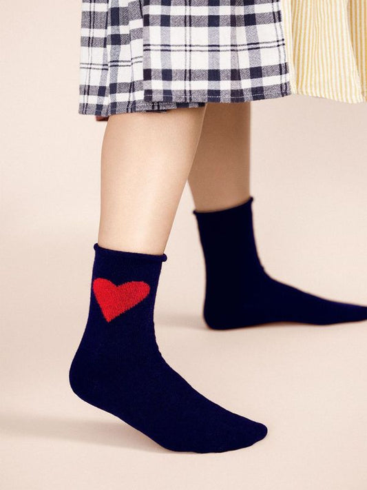 Heart Cashmere Sock by Hansel from Basel