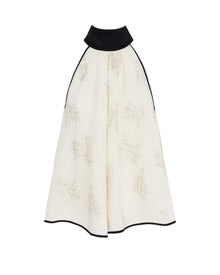 Embroidered Linen Top