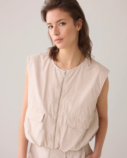 Sleeveless Bomber Jacket