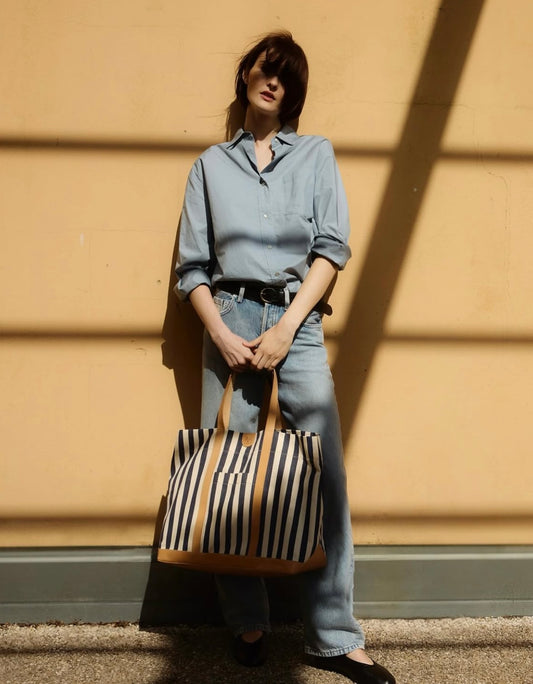 Cotton Canvas Shoulder Bag