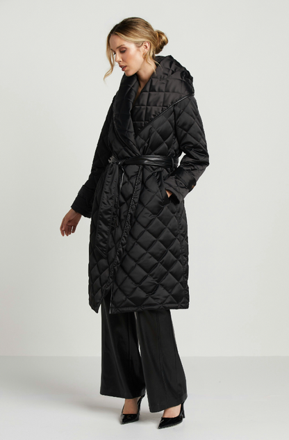 Salem Quilted Wrap Coat by Adroit Atelier