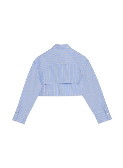 Cropped Popeline Shirt by Tela