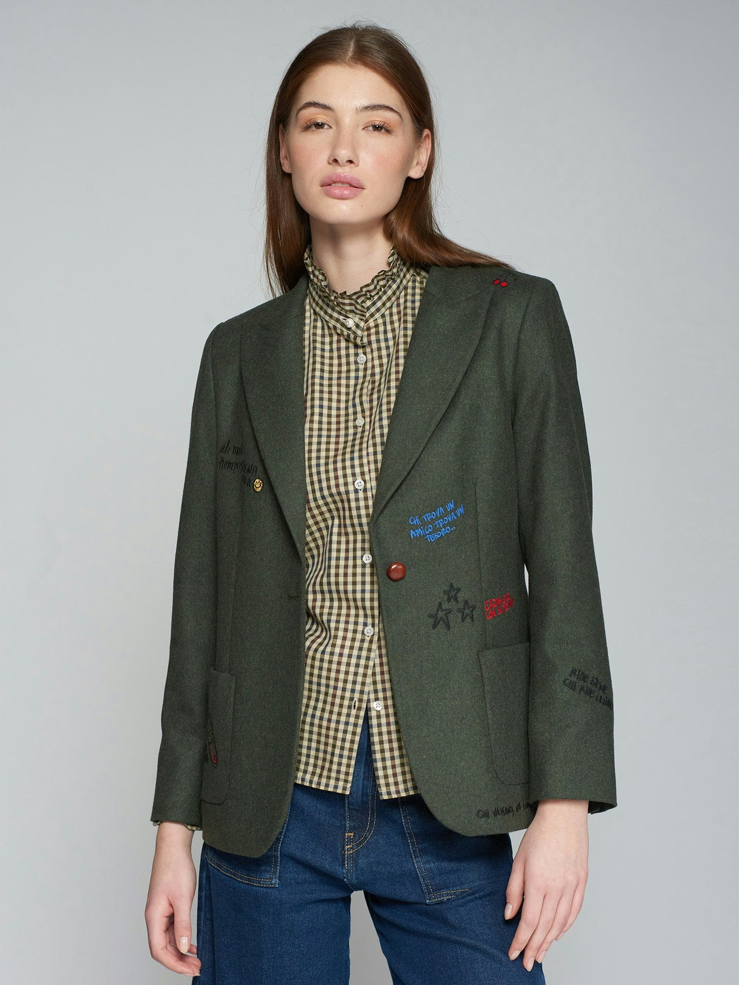 Hillary Embroidered Blazer by Vilagallo